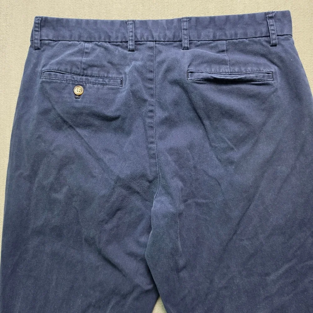 Old Navy Chino Pants Mens 32x32 Navy Blue Straight Built-In Flex Trousers